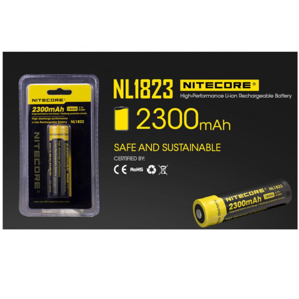 Accus Li-ion 18650 - 2300mAh NITECORE