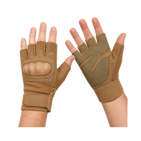 Mitaines coquées tactiques Coyote – Protection renforcée