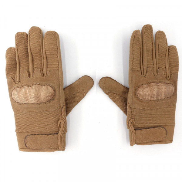 Gants Coqués Coyote de Protection - Intervention, Sécurité & Militaire