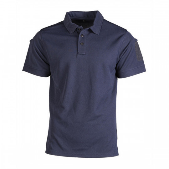 Polo Tactique Manches Courtes Quick Dry Bleu Foncé - Polo Professionnel Respirant