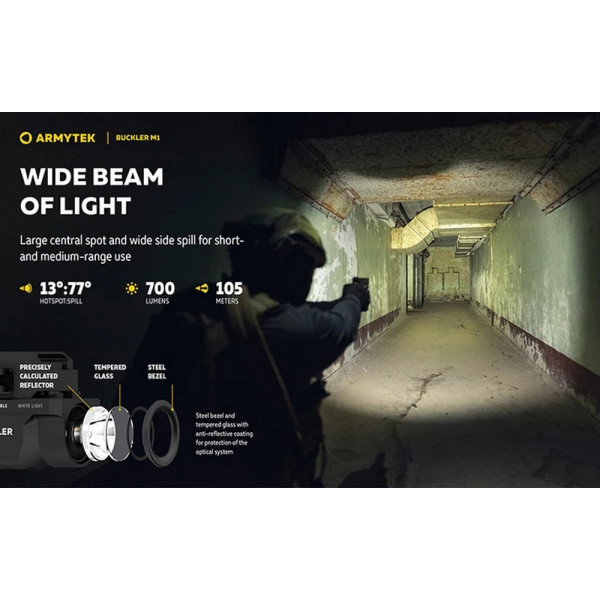 Lampe Tactique Buckler M1 700 Lumens - Picatinny & Glock
