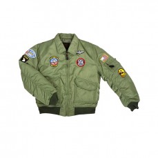 Veste aviation enfant avec patchs