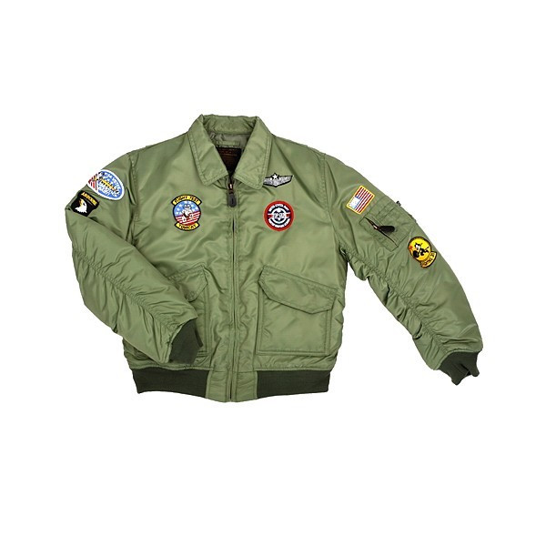 Veste aviation enfant avec patchs