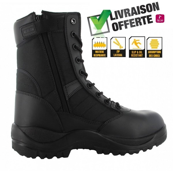 Chaussures/Rangers CENTURION 8.0 SZ 1 ZIP noir