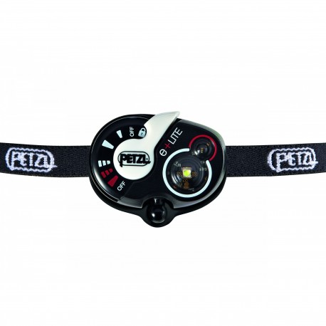 Lampe frontale de secours Petzl E+Lite noir avec sifflet de sécurité - 50 Lumens