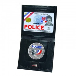 Porte carte mini 2 volets avec emplacement grade et médaille - GK Pro