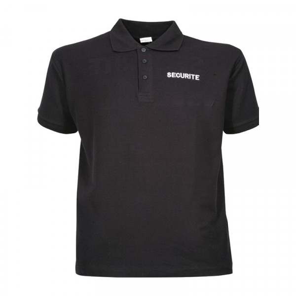 Polo brodé Sécurité Noir 