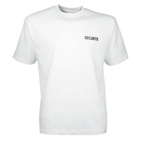 tee-shirt Sécurité blanc