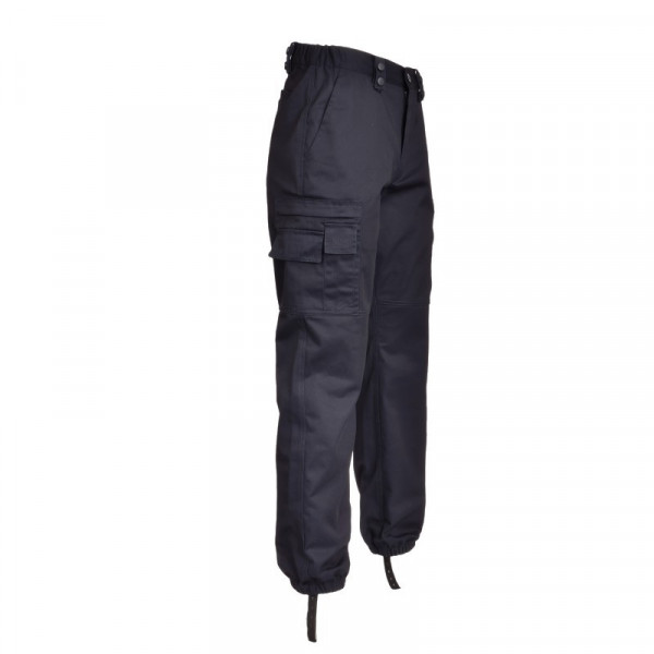 Pantalon action Bleu mat