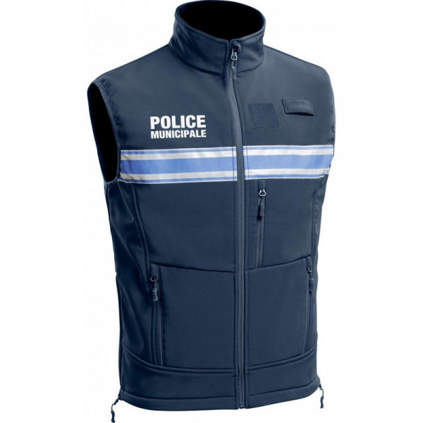 Gilet Softshell Police Municipale P.M. ONE sans manches