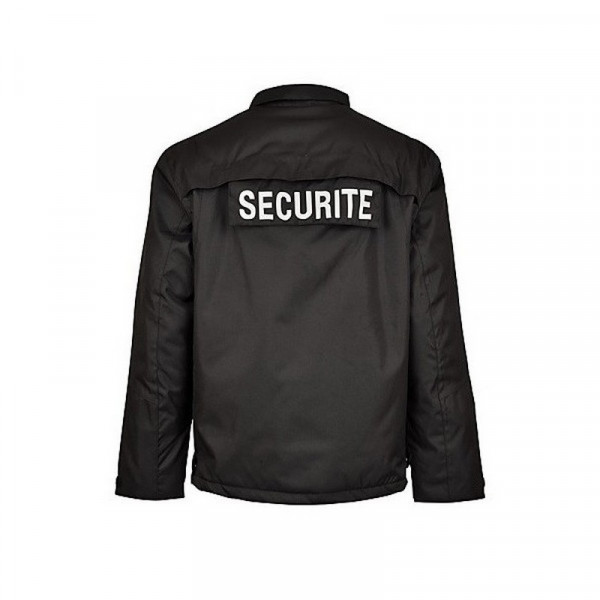 Blouson d'intervention noir imperméable