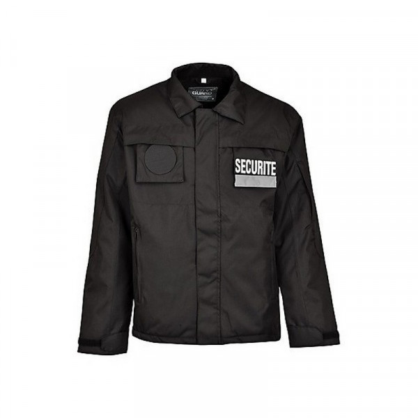 Blouson d'intervention noir imperméable