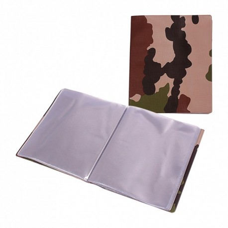 Porte-vues A5 couverture camouflage CE : 60 vues Couleur Camouflage Couleur  Camouflage