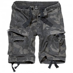 Short Bermuda Vintage Classic Brandit camouflage Noir