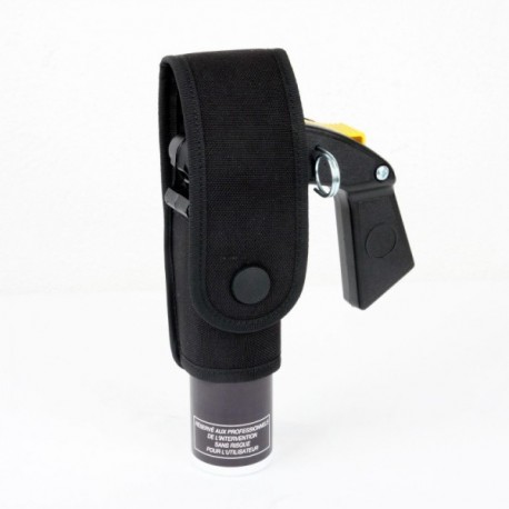 Porte-aérosol 100 ml avec poignée SÉCU-ONE noir Porte-aérosol 100 ml avec poignée SÉCU-ONE noir