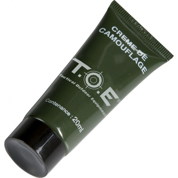 Tube de crème de camouflage noir