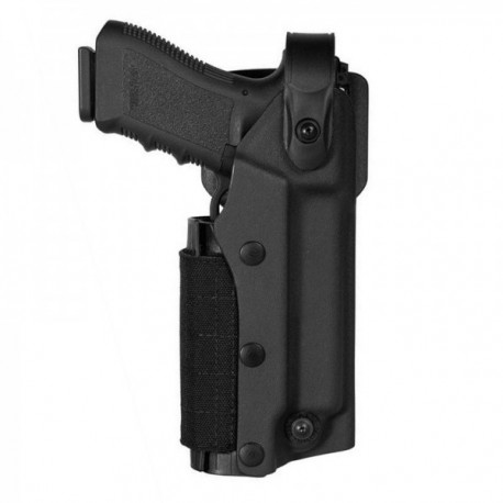 Holster droitier Zoom VKZ8 noir pour GLOCK 17/18/19/22/23 avec lampe/laser