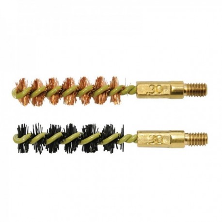 Lot de 2 brosses de nettoyage pour arme calibre .30"/7.62 mm Lot de 2 brosses de nettoyage pour arme calibre .30"/7.62 mm