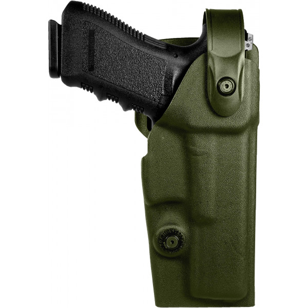 Holster droitier Vegatek Duty VKD8 vert OD pour GLOCK 17/19/22/23/25/31/37/38