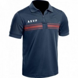 Polo A.S.V.P. P.M. ONE manches courtes bleu