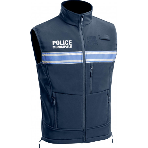 Gilet Softshell Police Municipale P.M. ONE sans manches