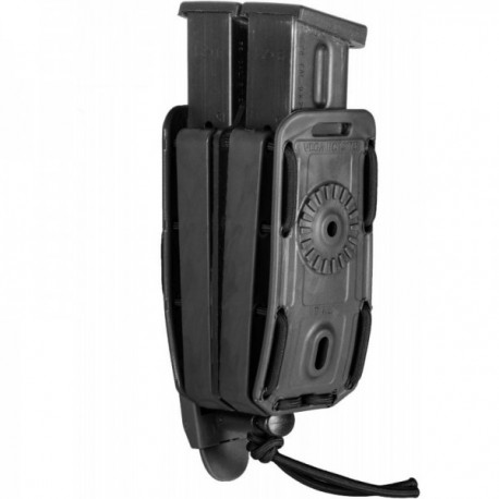 Porte-chargeur double Bungy 8BL noir pour pistolet automatique Porte-chargeur double Bungy 8BL noir pour pistolet automatique