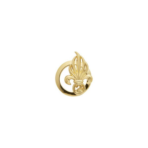Insigne de béret doré Légion 2ème Régiment Étranger d'Infanterie