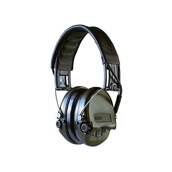 Casque MSA anti-bruit Suprême Pro-X serre-tête vert OD coussinets mousse