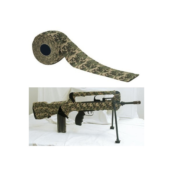 Ruban camouflage reutilisable woodland