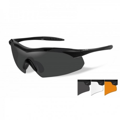 Lunettes de protection balistiques Vapor écrans fumé/incolore/orange