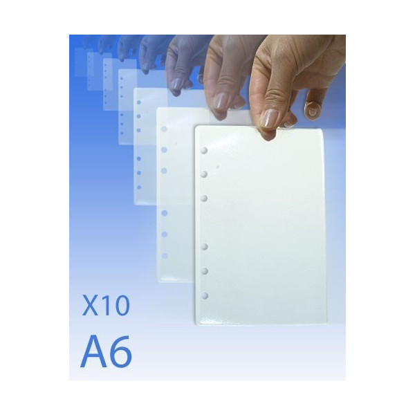 Recharge de 10 feuilles plastifiees pour classeur chef de groupe